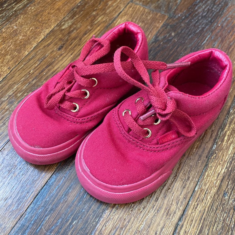 Baby/ Toddler Red Sole Vans